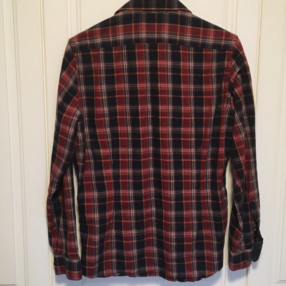 RW&Co Men's tailored fit plaid brushed cotton M - Picture 4 of 5